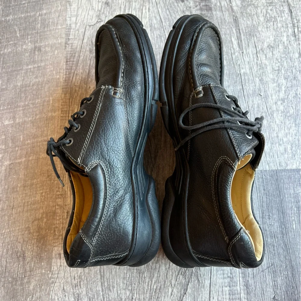 Paolo Sesto casual black leather loafers shoes size 13